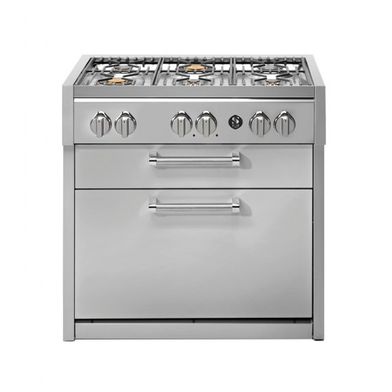 Steel Cucine SWING G9C-6W.SS Μονάδα 6 Εστιών με 2 Συρτάρια 90εκ. Inox
