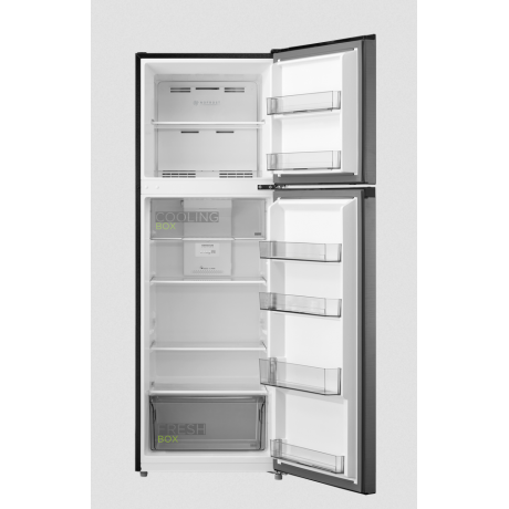 Midea MDRT385MTE46 Ψυγείο Δίπορτο 266lt Total NoFrost Υ165.7xΠ54.5xΒ61εκ. Inox 