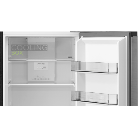 Midea MDRT385MTE46 Ψυγείο Δίπορτο 266lt Total NoFrost Υ165.7xΠ54.5xΒ61εκ. Inox 