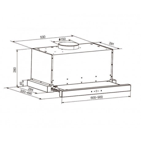 Singer Telescopic 601A 21 Συρόμενος Απορροφητήρας 60cm Inox