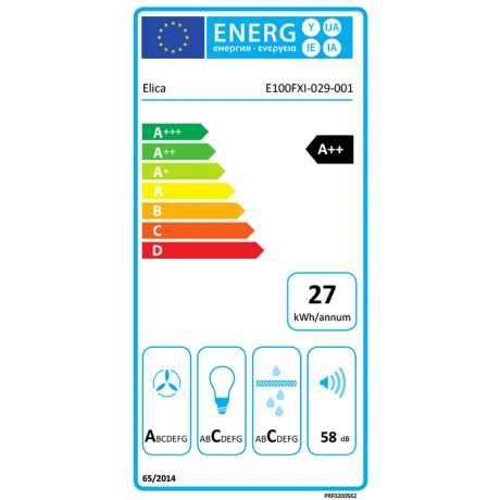Elica Bio BLRO/A 90 Rovere Απορροφητήρας Καμινάδα 90cm Μαύρο PRF0200562