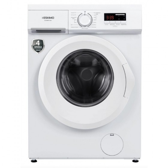 Eskimo ES WM7F1203 Πλυντήριο Ρούχων 7kg 1000 Στροφών Slim 40εκ. Βάθος