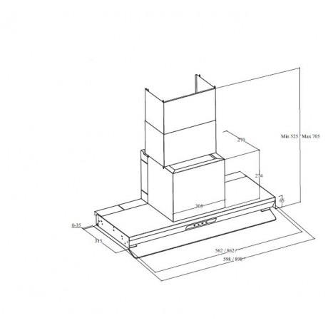 Davoline Inside Plus Drop Control 90 Μηχανισμός Απορρόφησης 90cm Μαύρος
