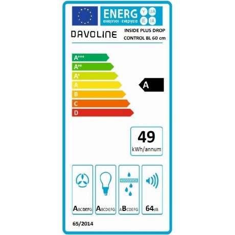 Davoline Inside Plus Drop Control 60 Μηχανισμός Απορρόφησης 60cm Inox