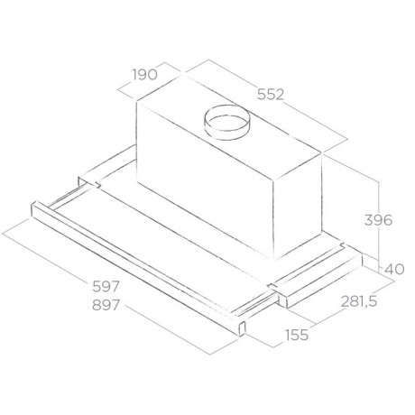 Elica Elite 35 GRIX/A/90 Συρόμενος Απορροφητήρας 90cm Inox PRF0139069