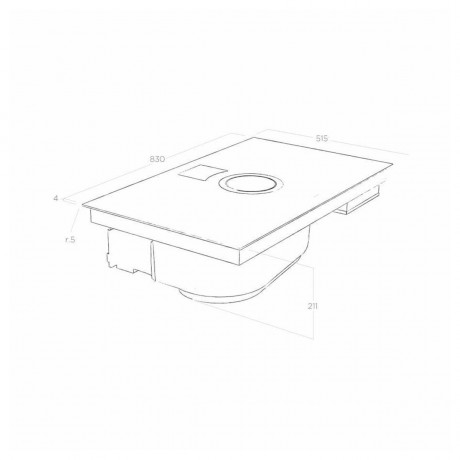 Elica Nikolatesla Switch WH/F/83 Επαγωγική Εστία με Απορροφητήρα 83x51.1εκ Λευκή PRF0146213A