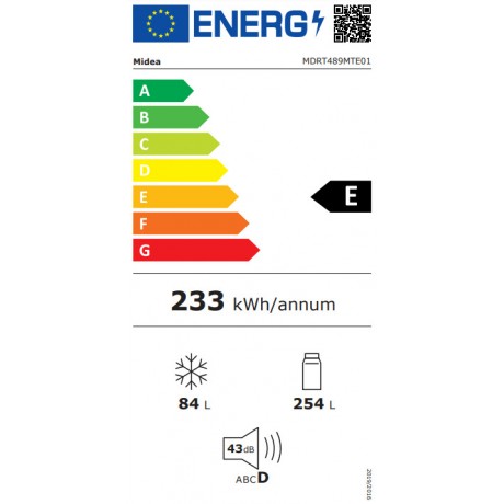 Midea MDRT489MTE01 Ψυγείο No Frost Λευκό 172cm x 60cm