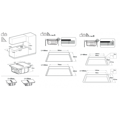 Bertazzoni P60 4I CH 30NP Επαγωγική Εστία Αυτόνομη με Απορροφητήρα 60εκ 8050246543719 