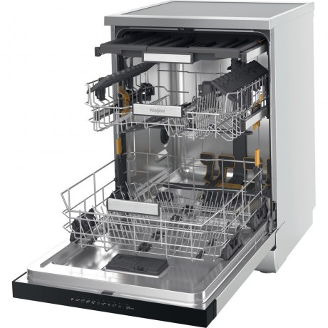 Whirlpool W7F HP43 X Ελεύθερο Πλυντήριο Πιάτων για 15 Σερβίτσια PowerClean Pro Π60xY85εκ. Inox
