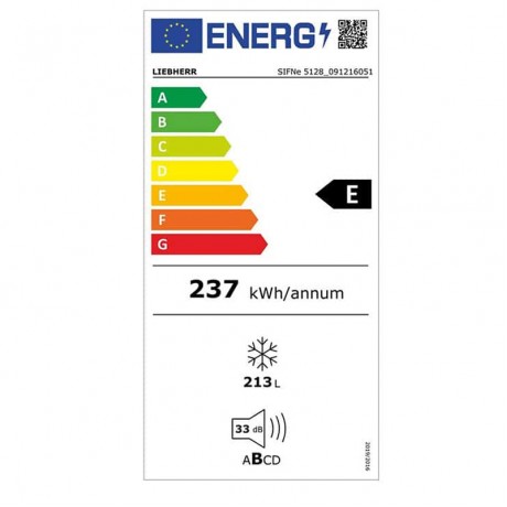 Liebherr SIFNe 5128 Εντοιχιζόμενος Όρθιος Καταψύκτης 213lt