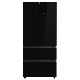 Teka RFD 77825 GBK Ψυγείο Ντουλάπα 516lt NoFrost Υ189.8xΠ83.3xΒ65.3εκ. Μαύρο Γυαλί