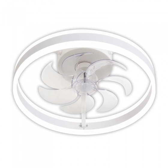 Primo PRCF-80609 Ανεμιστήρας Οροφής 50cm με Φως και Τηλεχειριστήριο Λευκός