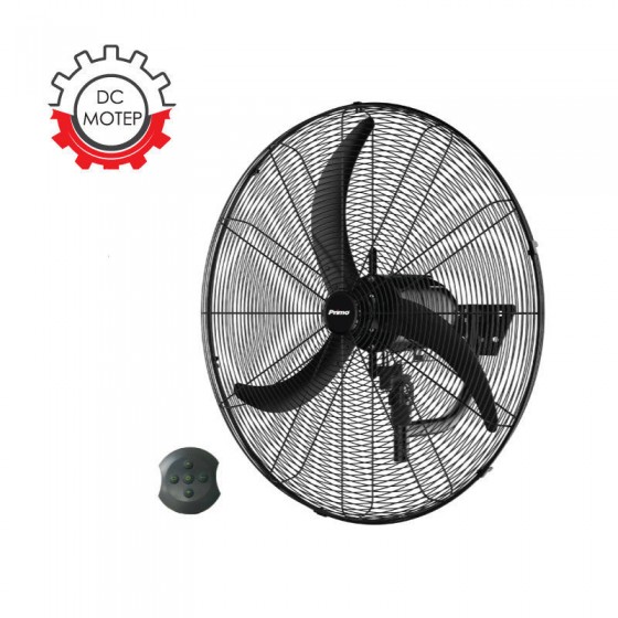 Primo PRWF-80561 Επαγγελματικός Ανεμιστήρας Τοίχου 110W Διαμέτρου 65cm με Τηλεχειριστήριο 800561