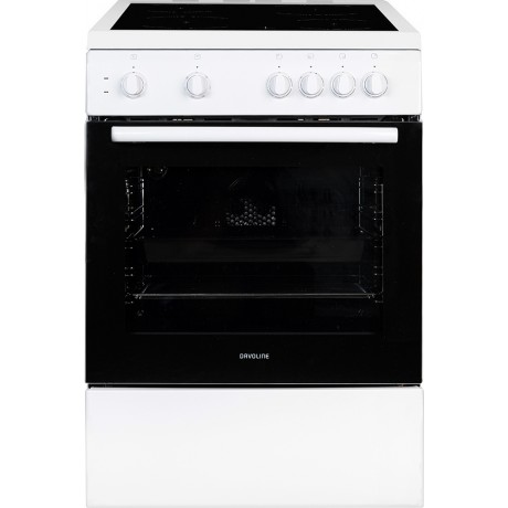 Davoline DAC 600 Ελεύθερη Κεραμική Κουζίνα 72lt  Λευκή