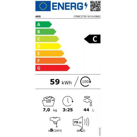 AEG LTR8C373E PowerCare Πλυντήριο Ρούχων