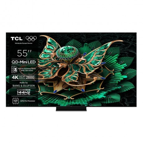 TCL 55C7K Smart Τηλεόραση 4K QD Mini-LED 144HZ TV (2025)