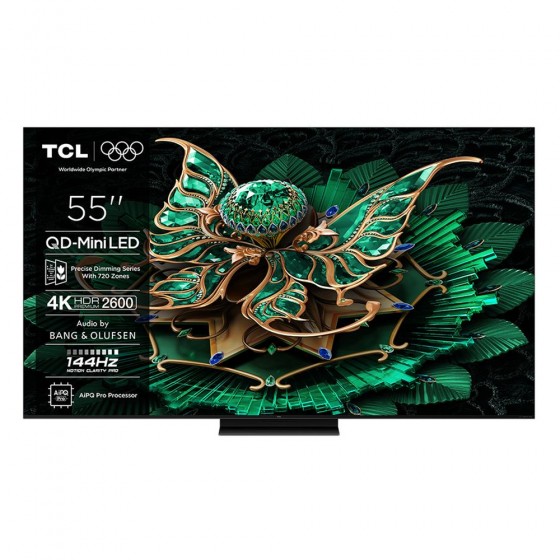 TCL 55C7K Smart Τηλεόραση 4K QD Mini-LED 144HZ TV (2025)