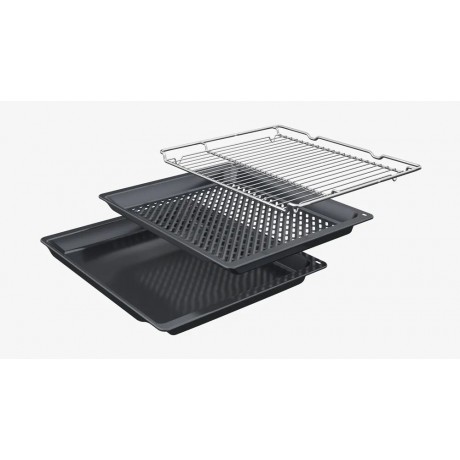 Bosch HBG578EB3 Αυτόνομος Πυρολυτικός Φούρνος με AirFry 71lt A+ Μαύρος