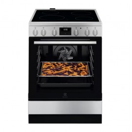 Electrolux LKR64020CX Κουζίνα AirFry 73lt με Κεραμικές Εστίες Π59.6εκ. Inox
