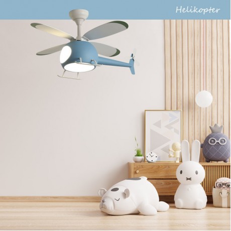 Primo PRCF-80678 Ανεμιστήρας Οροφής 98cm 35W με Φως & Τηλεχειριστήριο Μπλε