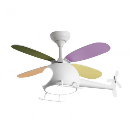 Primo PRCF-80679 Ανεμιστήρας Οροφής 98cm 35W με Φως & Τηλεχειριστήριο Πολύχρωμος