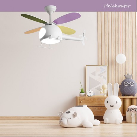 Primo PRCF-80679 Ανεμιστήρας Οροφής 98cm 35W με Φως & Τηλεχειριστήριο Πολύχρωμος