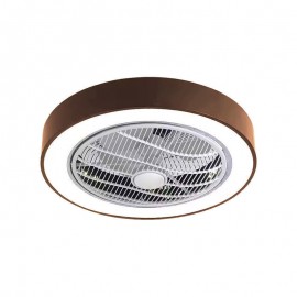 Primo PRCF-80669 Ανεμιστήρας Οροφής 48cm 15W με Φως & Τηλεχειριστήριο Λευκός Καφέ