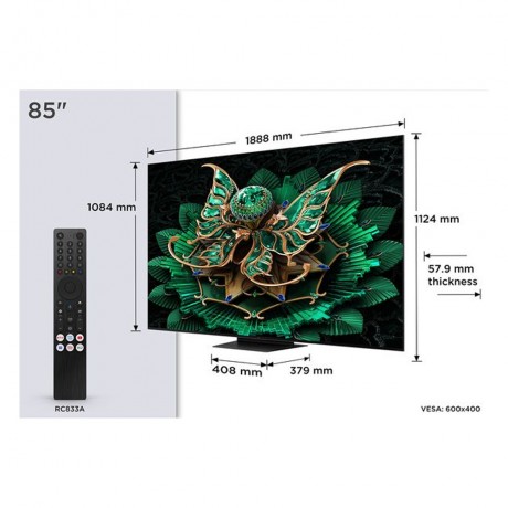 TCL 85C7K Τηλεόραση 85" 4K QD Mini-LED 144HZ TV (2025)