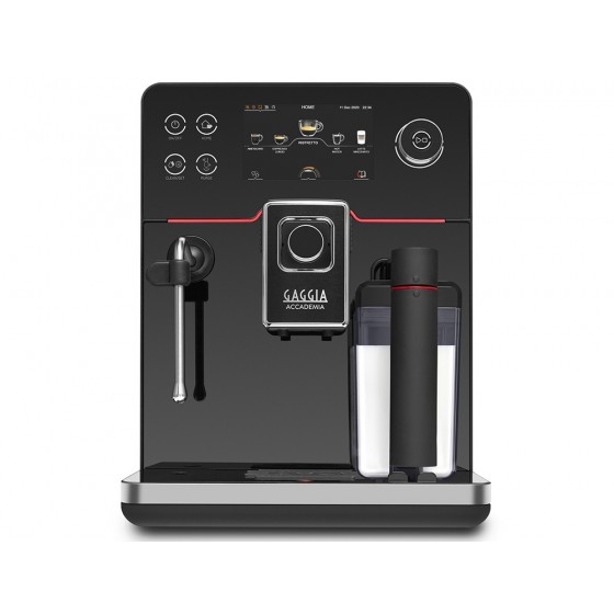 Gaggia Ri9781/01 Accademia Αυτόματη Μηχανή Espresso 1500W Πίεσης 15bar για Cappuccino με Μύλο Άλεσης Μαύρη
