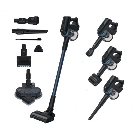 Hoover HF4P10YP 011 39401086 Επαναφορτιζόμενη Σκούπα Stick 2 σε 1 Σκούπισμα και Σφουγγάρισμα 25,2V Petrol Blue