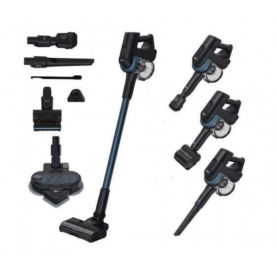 Hoover HF4P10YP 011 39401086 Επαναφορτιζόμενη Σκούπα Stick 2 σε 1 Σκούπισμα και Σφουγγάρισμα 25,2V Petrol Blue
