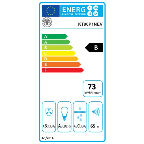 Bertazzoni KT90P1NEV Απορροφητήρας Καμινάδα 90cm Μαύρος