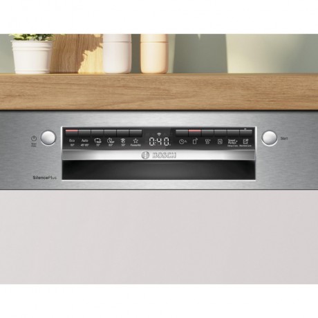 Bosch SMI4ECS31E Εντοιχιζόμενο Πλυντήριο Πιάτων με Wi-Fi για 14 Σερβίτσια Π59.8 Inox