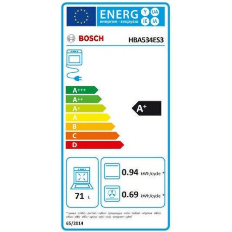 Bosch HBA534ES3 + PPP6A6B90 Σετ Εντοιχισμού με Εστίες Υγραερίου 