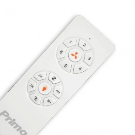 Primo PRCF-80616 Ανεμιστήρας Οροφής 130cm 35W με Φως & Τηλεχειριστήριο Λευκός Καφέ
