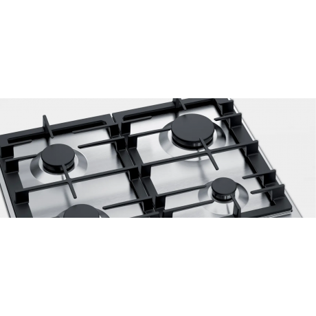 Bosch PCP6A5B90 Εστία Υγραερίου Αυτόνομη Inox 52x58.2εκ.