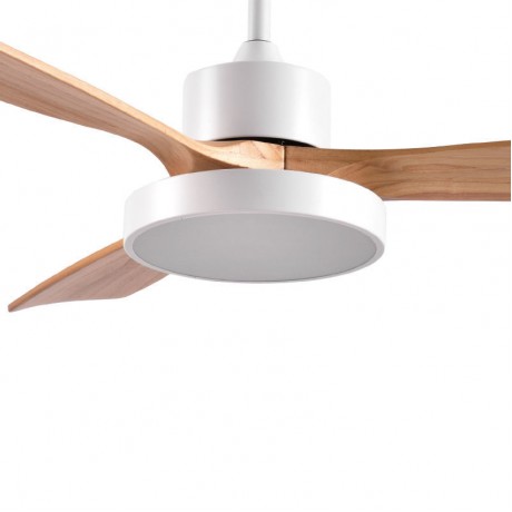 Primo PRCF-80616 Ανεμιστήρας Οροφής 130cm 35W με Φως & Τηλεχειριστήριο Λευκός Καφέ