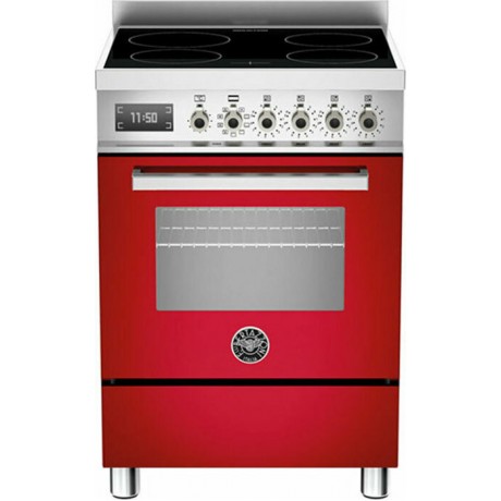 Bertazzoni PRO604IMFESROT Κουζίνα με Επαγωγικές Εστίες 60εκ Κόκκινο