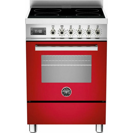 Bertazzoni PRO604IMFESROT Κουζίνα με Επαγωγικές Εστίες 60εκ Κόκκινο