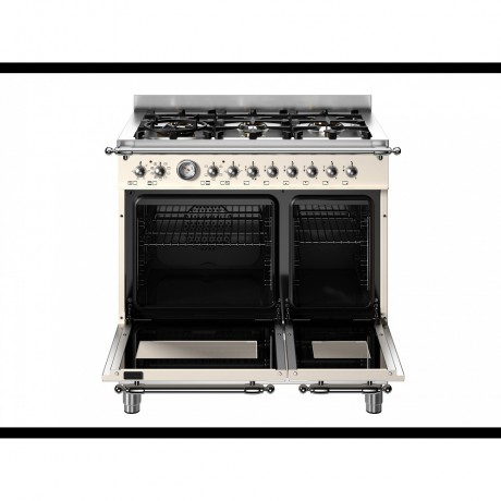 Bertazzoni HER9 6L 2E AV T 2 Φούρνοι Ηλεκτρικοί 6 Εστίες Αερίου Κρεμ