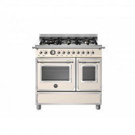 Bertazzoni HER9 6L 2E AV T 2 Φούρνοι Ηλεκτρικοί 6 Εστίες Αερίου Κρεμ