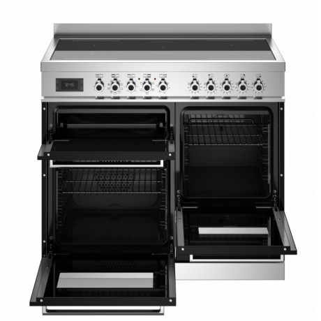 Bertazzoni PRO10 5I 3E NE T Κουζίνα με 5 Εστίες Επαγωγικές και 3 Φούρνους Ηλεκτρικούς 100εκ Μαύρο