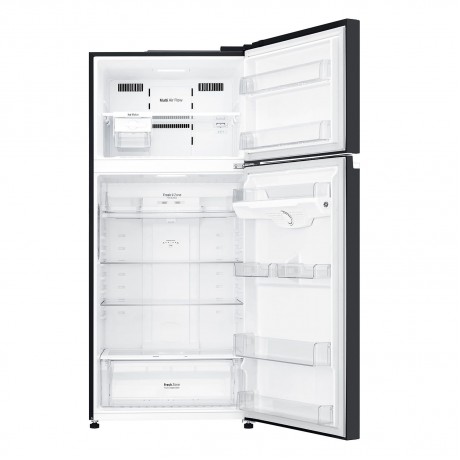 LG GTB744BMBED Ψυγείο Δίπορτο 506lt Total NoFrost Υ180xΠ78xΒ70εκ. Μαύρο 