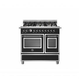 Bertazzoni HER9 6L 2E NE T 6 Εστίες Αερίου - 2 Φούρνοι Ηλεκτρικοί Black 