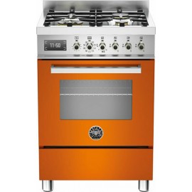 Bertazzoni PRO6 4L 1E AR T Κουζίνα με 4 Εστίες Αερίου Και Φούρνο Ηλεκτρικό 60εκ. Πορτοκαλί