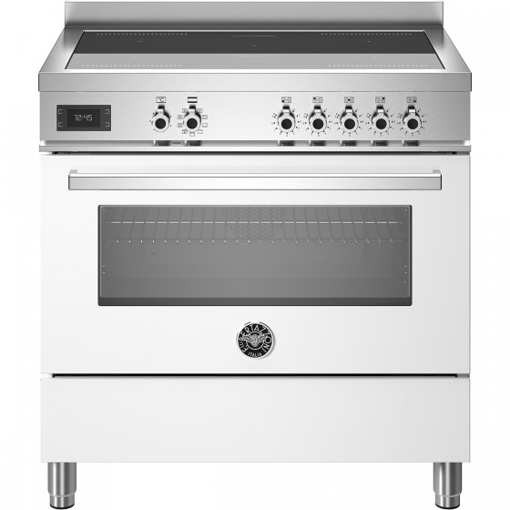 Bertazzoni PRO9 5I 1E BI T Κουζίνα με 5 Επαγωγικές Εστίες 90εκ Λευκό