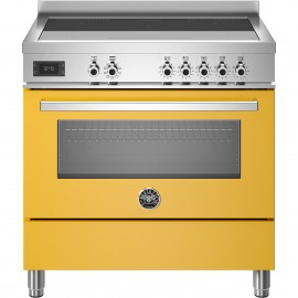 Bertazzoni PRO95I1EGIT Κουζίνα με 5 Επαγωγικές Εστίες 90εκ Κίτρινο