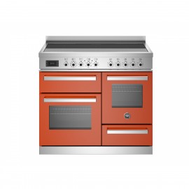 Bertazzoni PRO10 5I 3E AR T Κουζίνα με 5 Εστίες Επαγωγικές & 3 Φούρνους 100εκ. Πορτοκαλί