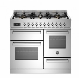 Bertazzoni PRO10 6L 3E X T Κουζίνα με 6 Εστίες Αερίου & 3 Φούρνους Ηλεκτρικούς 100εκ.Ιnox ABP0JXRAX4D00