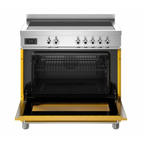 Bertazzoni PRO95I1EGIT Κουζίνα με 5 Επαγωγικές Εστίες 90εκ Κίτρινο